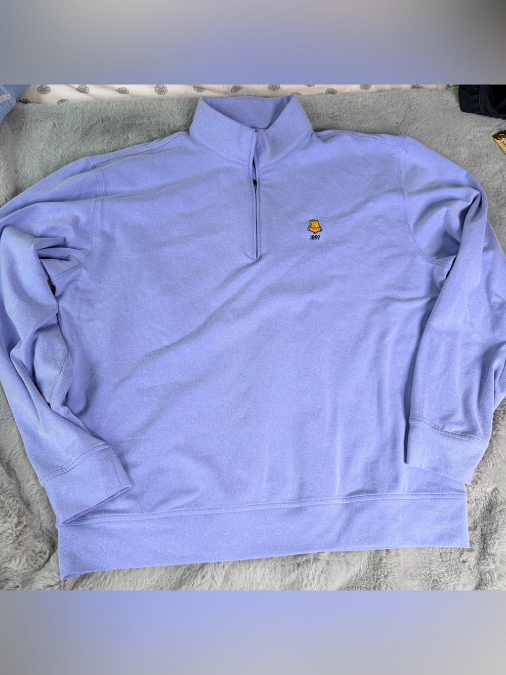 Donald Ross Sportswear Atlantic City Country Club 1897 Golf 1/4 Zip Pullover L